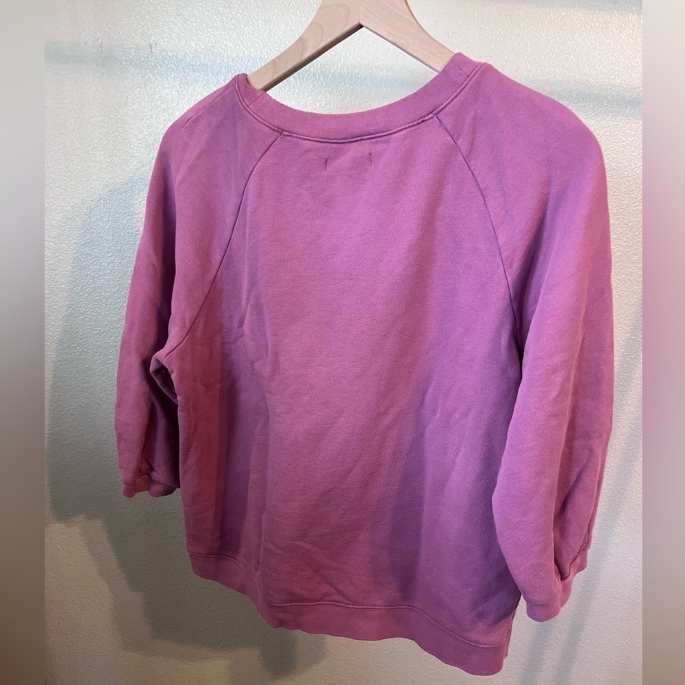 Madewell Women's (Re)sourced Cotton Cloudberry Sweatshirt Small - Picture 2 of 5